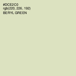 #DCE2C0 - Beryl Green Color Image